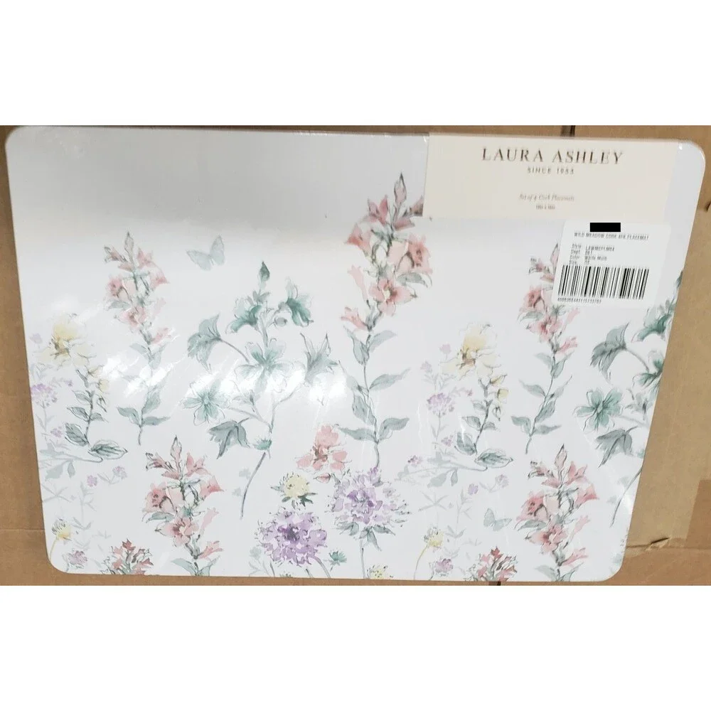 Set of 4 Hard Placemats w/Cork Back(12